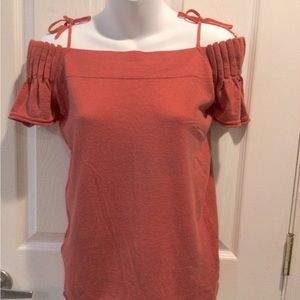 BCBGeneration Knit Top off the shoulders